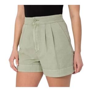 Joie NWT Women Flattering Pleated High Rise Subtle A-line Shorts XL Faded Cactus